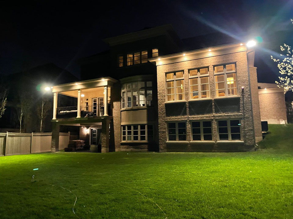 Installation spots encastrés extérieurs